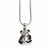 Sterling Silver & CZ Bear Necklace