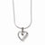 Sterling Silver & CZ Heart Necklace