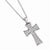 Sterling Silver & CZ Cross Necklace