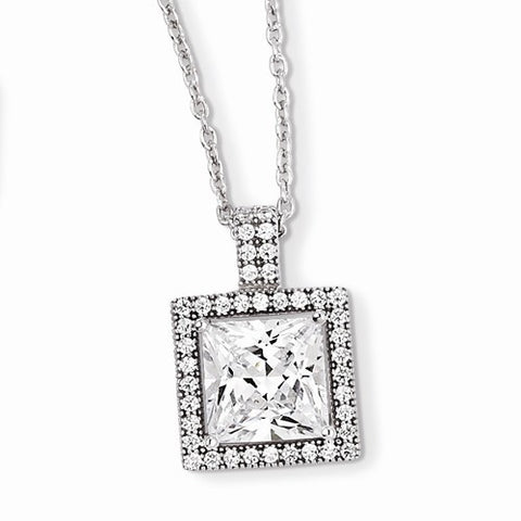 Sterling Silver & CZ Necklace