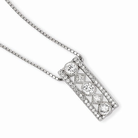 Sterling Silver & CZ Necklace