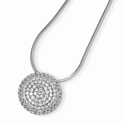 Sterling Silver & CZ Necklace