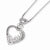 Sterling Silver & CZ Heart Necklace