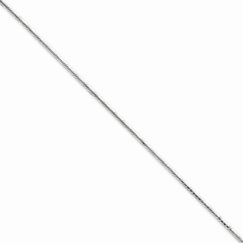 Sterling Silver Octagonal Snake Chain Anklet