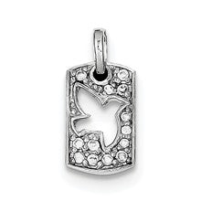 Sterling Silver Peace CZ Dove Charm hide-image