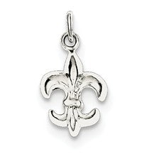 Sterling Silver Small Fleur de Lis Charm hide-image