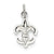 Sterling Silver Small Fleur de Lis Charm hide-image