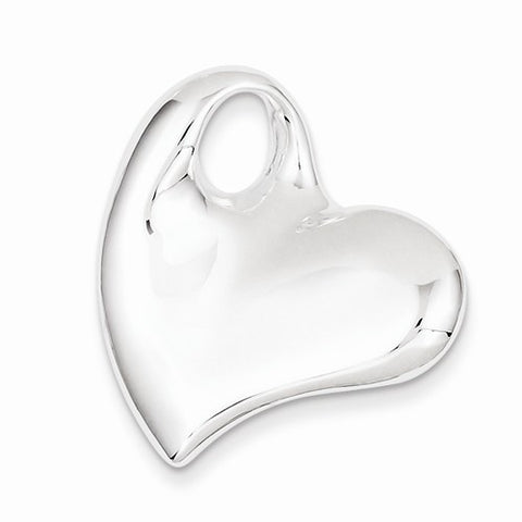 Sterling Silver Heart Pendant, Classy Pendants for Necklace