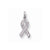 Sterling Silver CZ Awareness Ribbon Pendant, Pendants for Necklace