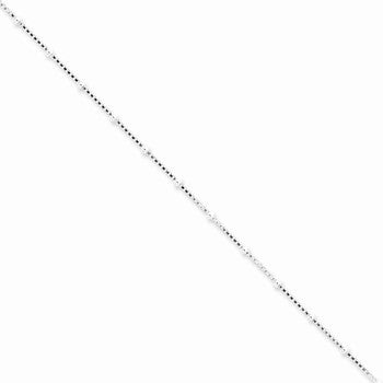 Sterling Silver Beaded Box Chain