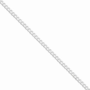 Sterling Silver Wide Curb Chain