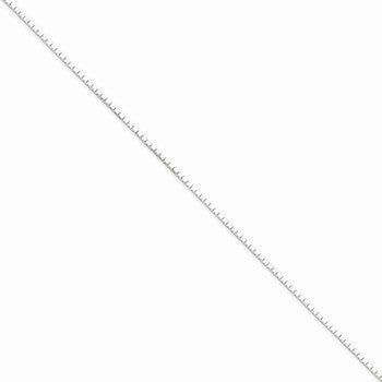 Sterling Silver Sided Diamond-Cut Mirror Box Chain