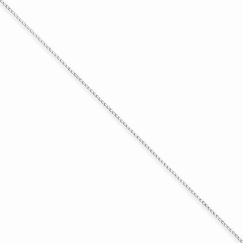 Sterling Silver Open Curb Chain Anklet