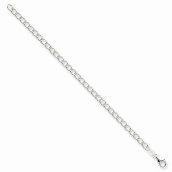 Sterling Silver Half Round Wire Curb Chain