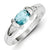 Sterling Silver Blue Topaz Ring