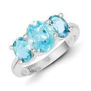 Sterling Silver Blue Topaz Ring