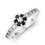 Sterling Silver with CZ Sapphire Ring