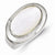 Sterling Silver Oval Mother of Pearl Ring