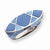 Sterling Silver Blue Enameled Ring