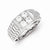 Sterling Silver Men's CZ Ring