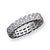 Sterling Silver CZ Double Band Ring