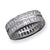 Sterling Silver CZ Double Band Ring