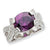 Sterling Silver Purple CZ Ring