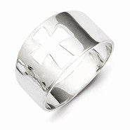 Sterling Silver Cross Cutout Ring