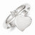 Sterling Silver Dangle Heart Ring