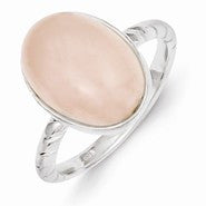 Sterling Silver Rose Quartz Ring