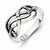 Sterling Silver Antiqued Knot Ring