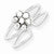 Sterling Silver CZ Flower Toe Ring