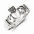 Sterling Silver Claddagh Design Ring