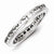 Sterling Silver CZ Eternity Wedding Band