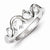 Sterling Silver CZ Journey Ring