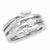 Sterling Silver CZ Right Hand Ring