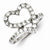 Sterling Silver CZ Open Heart Ring