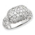 Sterling Silver CZ Pave Ring