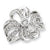 Sterling Silver CZ Floral Ring