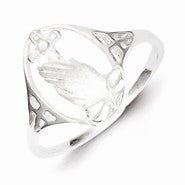 Sterling Silver Religious Ring