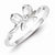 Sterling Silver CZ Bow Ring