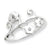 Sterling Silver CZ Flower Ring