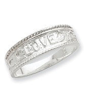 Sterling Silver Love Ring