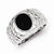 Sterling Silver Men's Onyx Ring