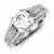 Sterling Silver Clear CZ Engagement Ring