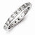 Sterling Silver CZ Polished Eternity Ring