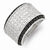 Sterling Silver w/Rhodium Clear & Black CZ Ring