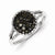 Sterling Silver Black & White Diamond Ring