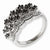 Sterling Silver Black & White Diamond Ring