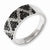 Sterling Silver Black & White Diamond Ring